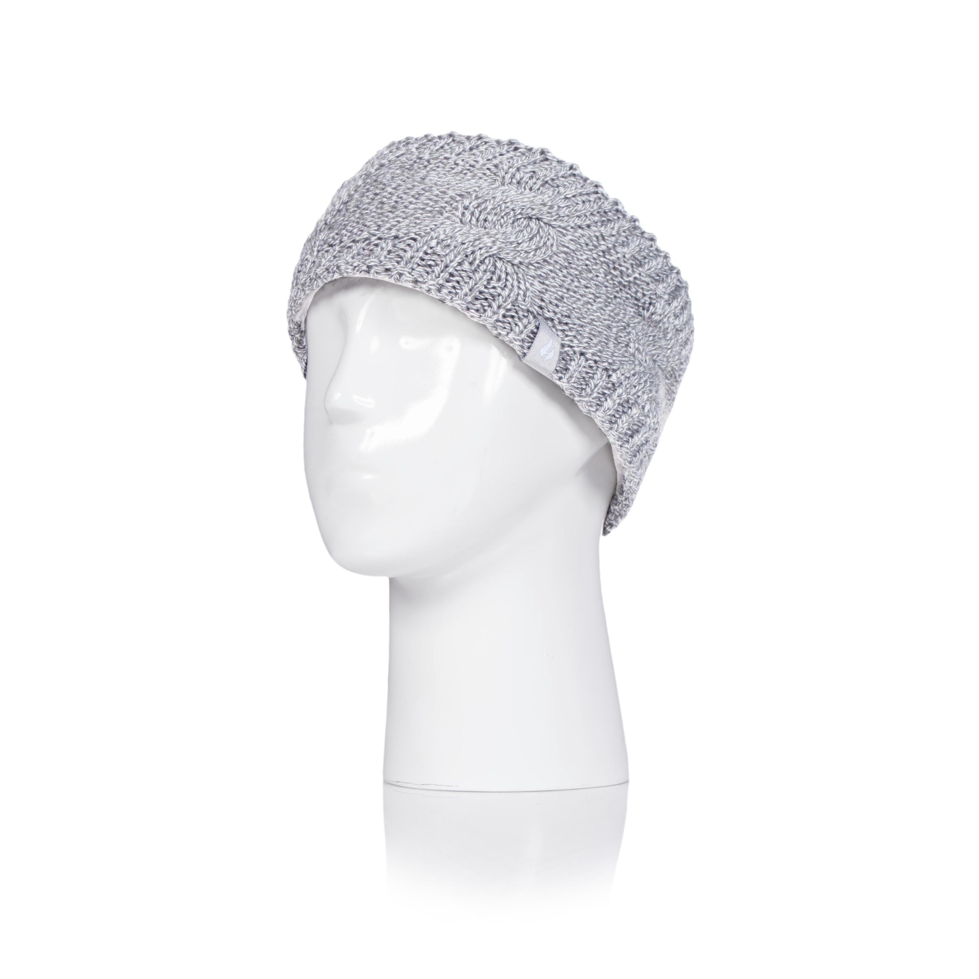Heat Holders Women's Alta Cable Headband Cloud Grey One Size
